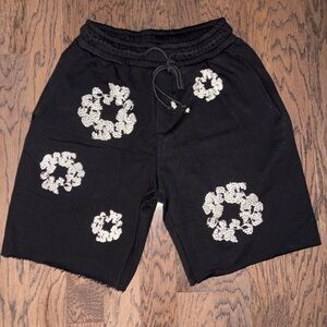 Denim Tears Cashmere Swarovski Cotton Wreath Shorts